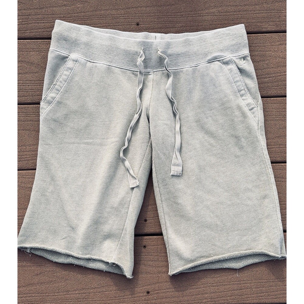 Aerie Shorts Women's Small Sage Green Sweat French Terry Original Logo 2006 Y2K